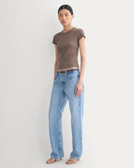 RetroSoft Cotton Crew | Deep Taupe