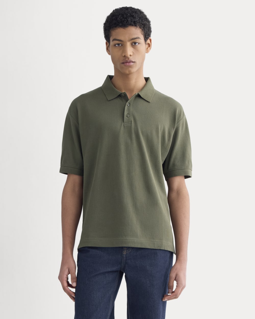 Classic Piqué Polo | Olive Night