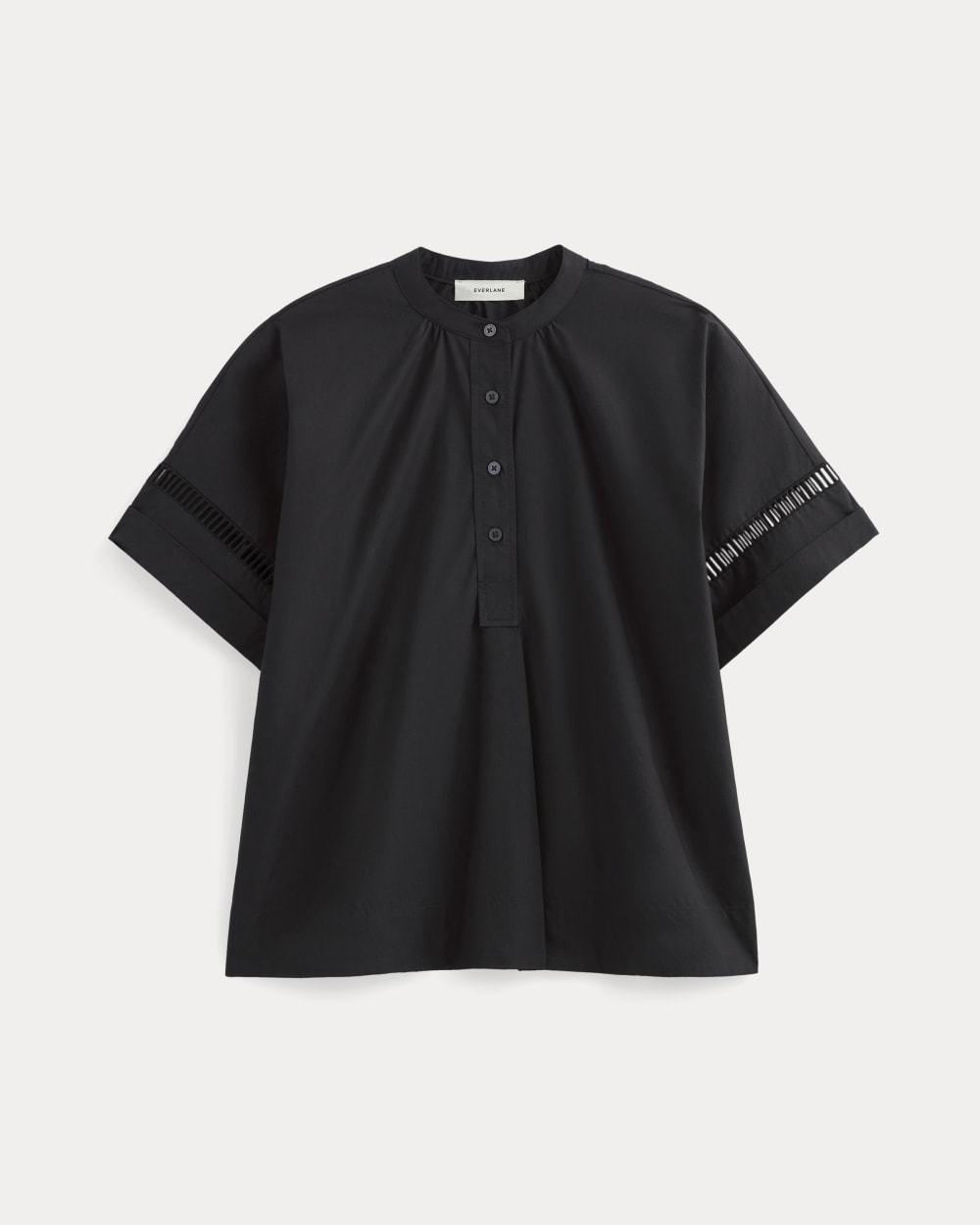 The Lace Trim Popover | Black