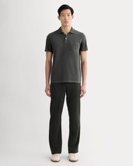 The Essential Organic Garment-Dyed Polo | Black