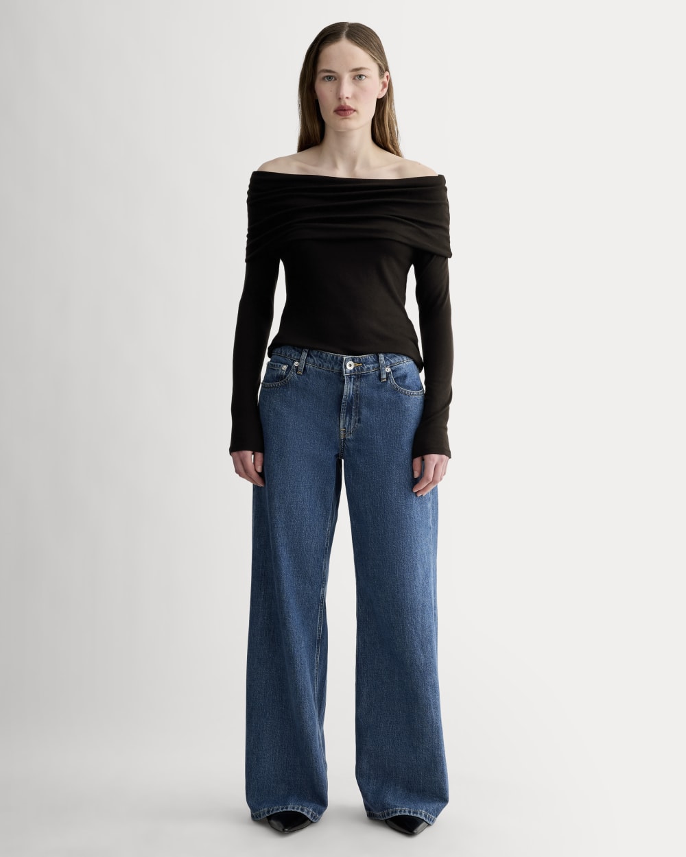 The Off-the-Shoulder Top in Butterluxe | Black