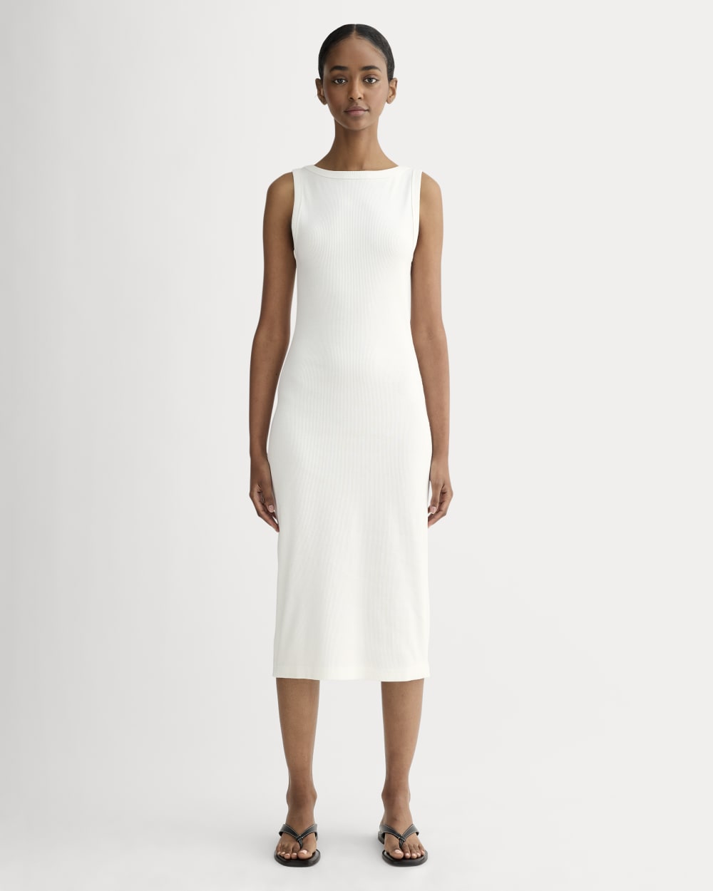 The Selfie Tank Dress | White