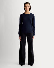 The Classic Crew in Cashmere | Navy