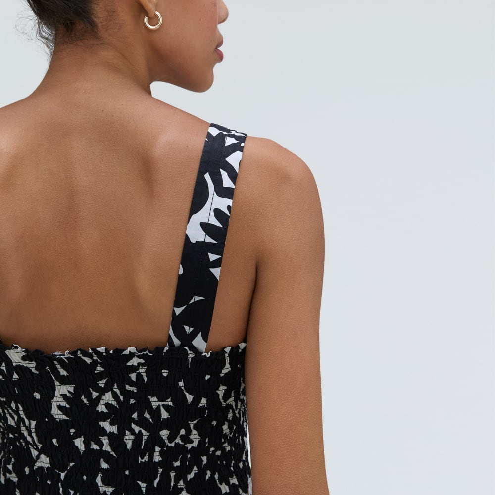 The Smock Dress | Black / Canvas Floral