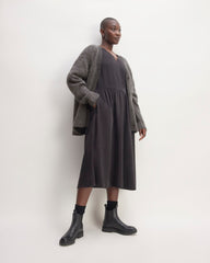 The SuperFuzz Alpaca Cardigan | Dark Charcoal