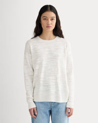 The Slouch Sweater in Cotton Linen | White