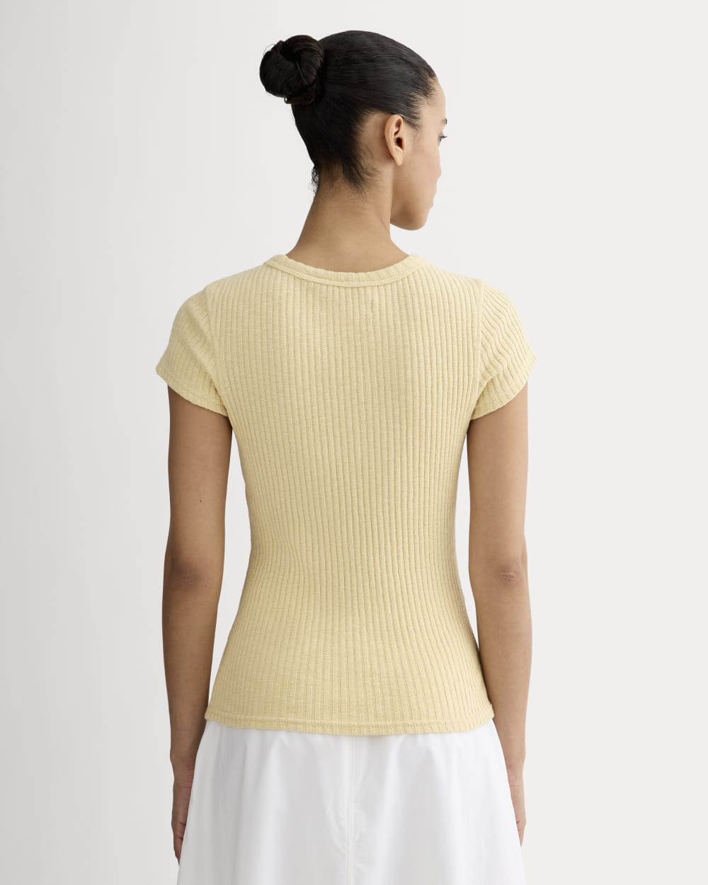 The Cozy Rib Tee | Banana Crepe