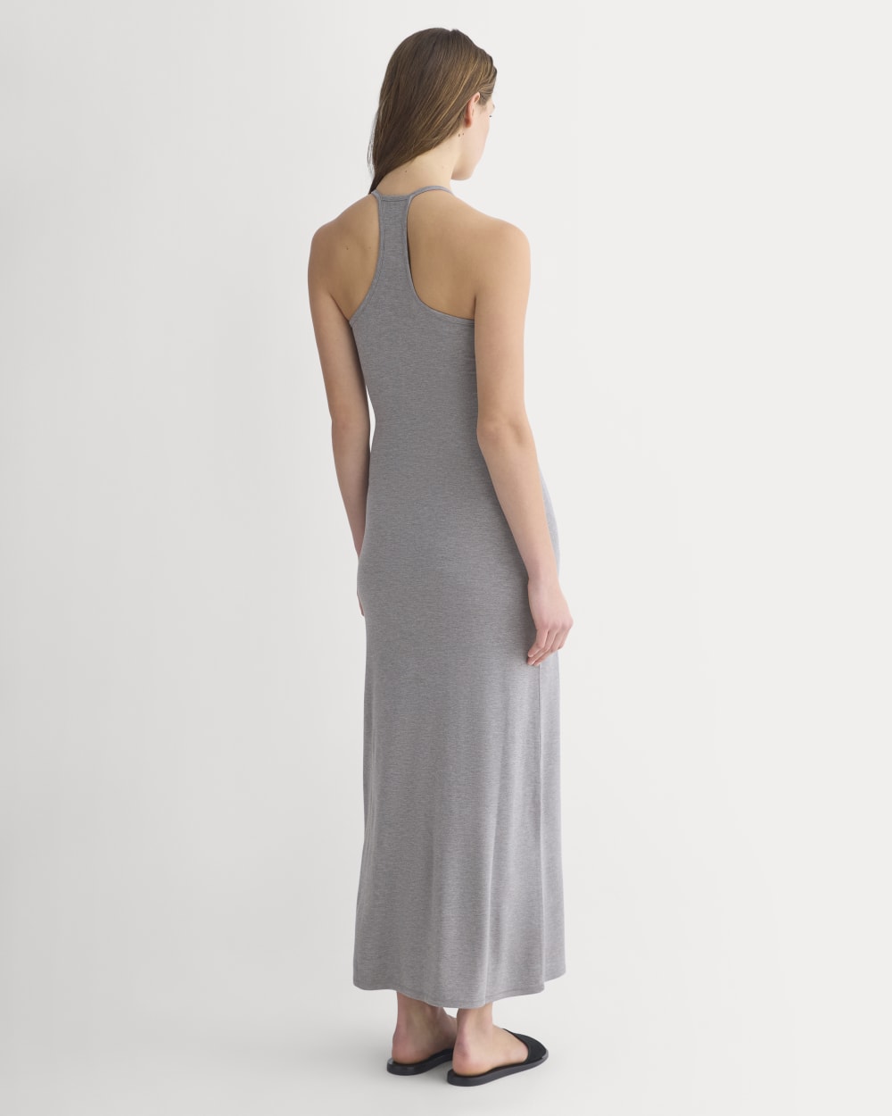 Racerback Maxi Knit Dress | Mid Heather Grey