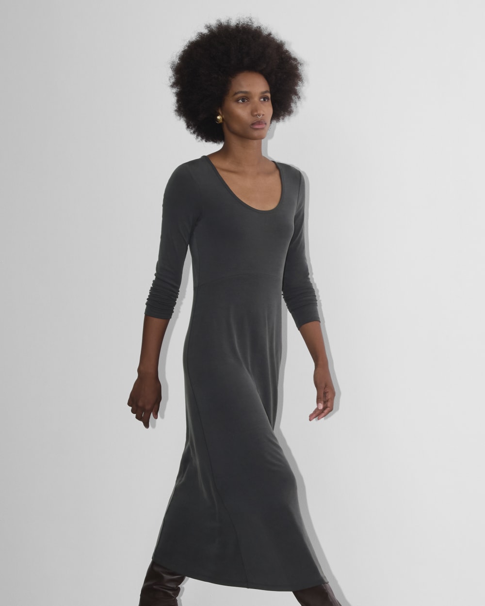 The Maddie Dress in Butterknit | Black