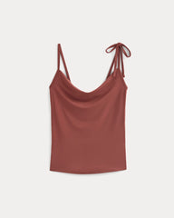Tie-Shoulder Tank | Henna Red