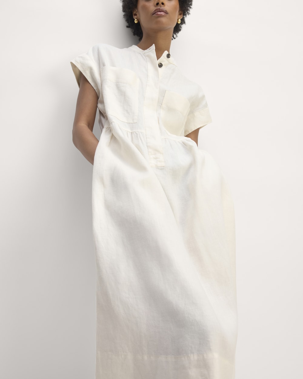 The Craft Dress in Linen | Bone