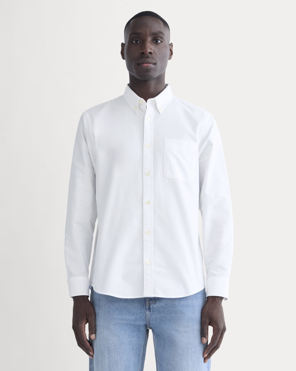 The Slim Oxford Shirt | White | Tall