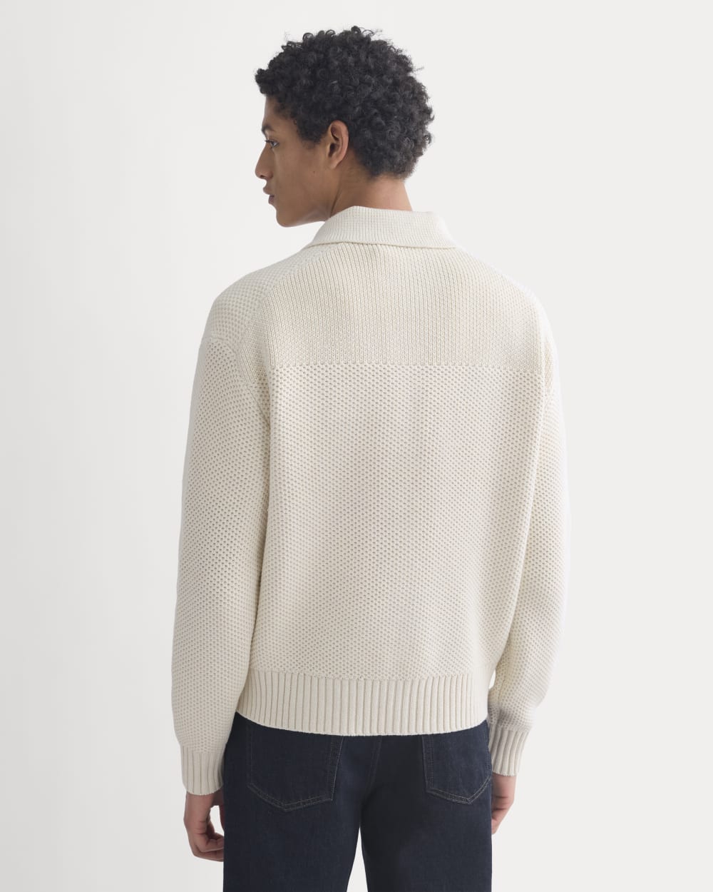 Honeycomb Sweater Jacket | Heathered Oat