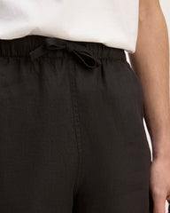 The Linen Easy Short | Black