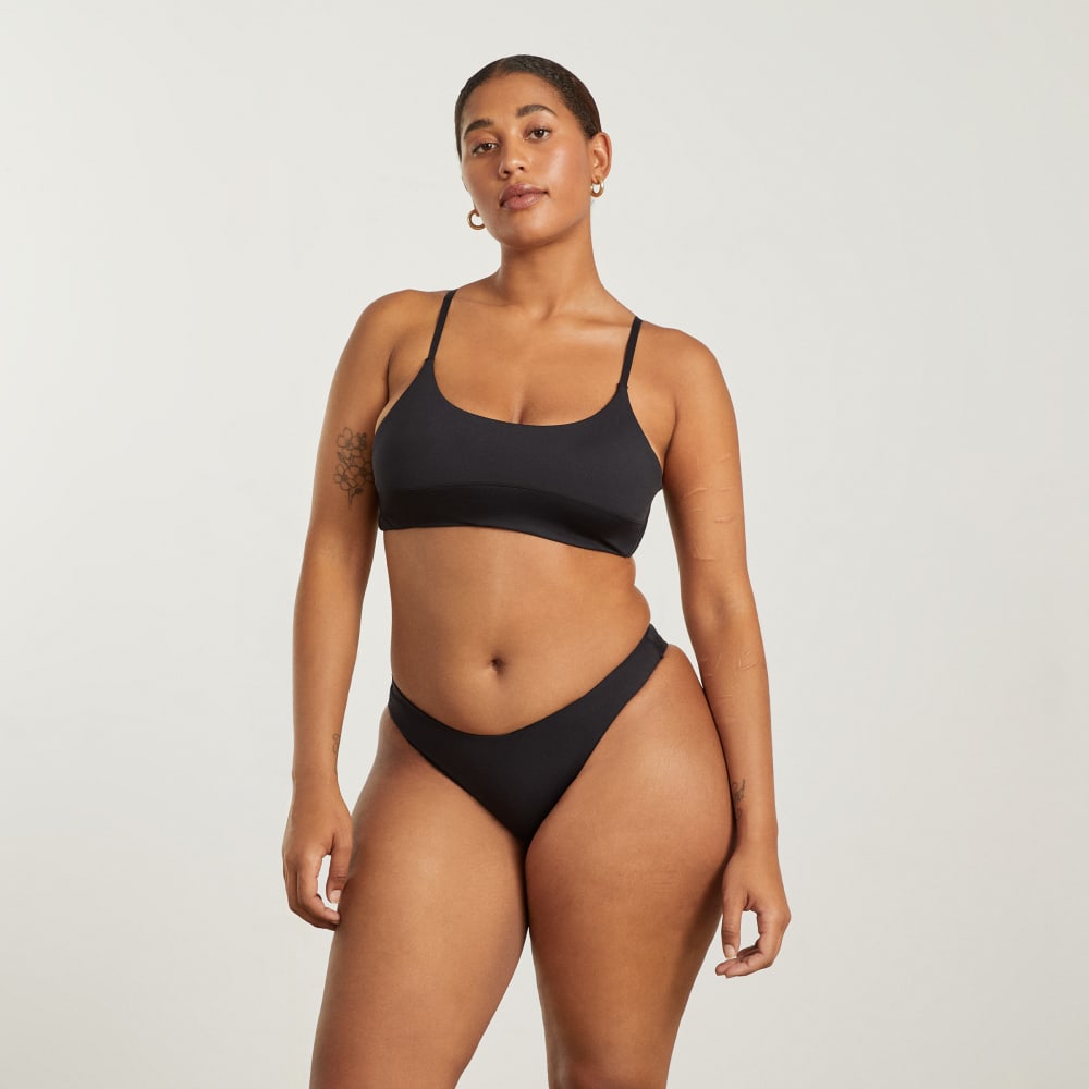 The Thigh-High Bikini Bottom | Black