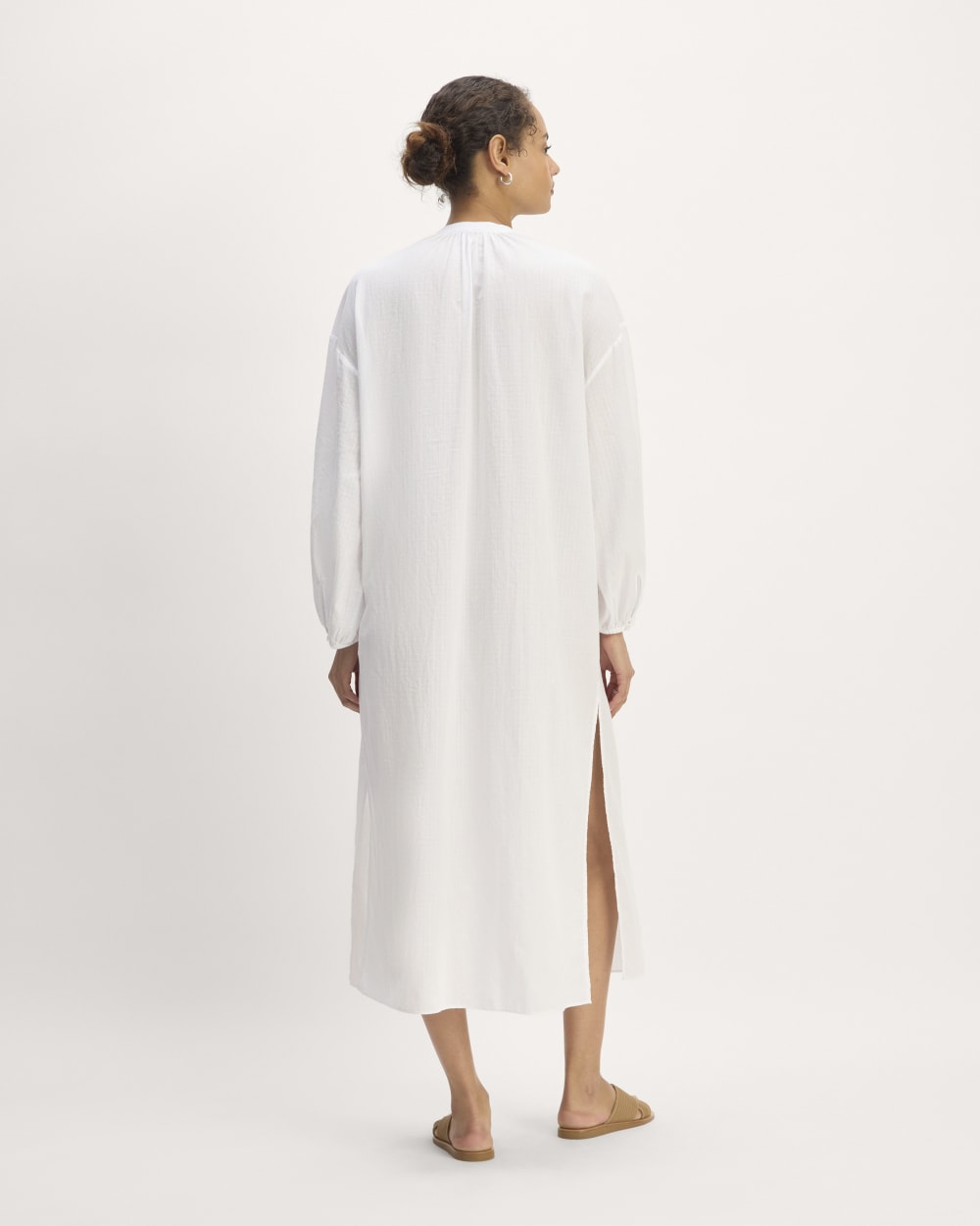 The Gauze Caftan Dress | White