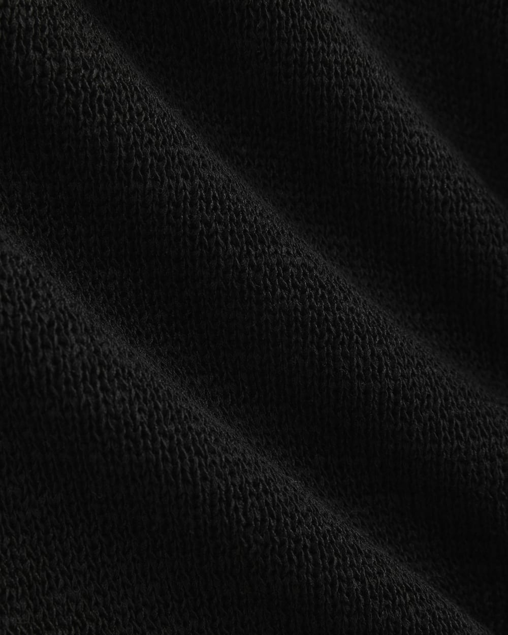 Open Collar Polo | Black