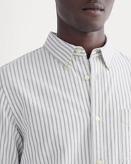 The Slim Oxford Shirt | Bone/Navy | Standard