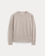 Raglan Sweater in Ultrasoft Merino | Heathered Oat