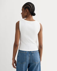 The Selfie Boatneck Tank | White
