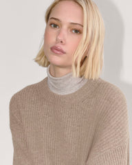The Cocoon Crew in Wool Cashmere | Oatmeal
