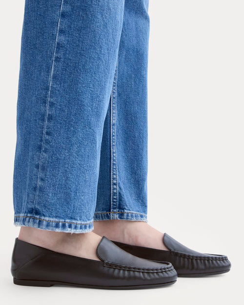 Leather Day Driver Loafer |  Black