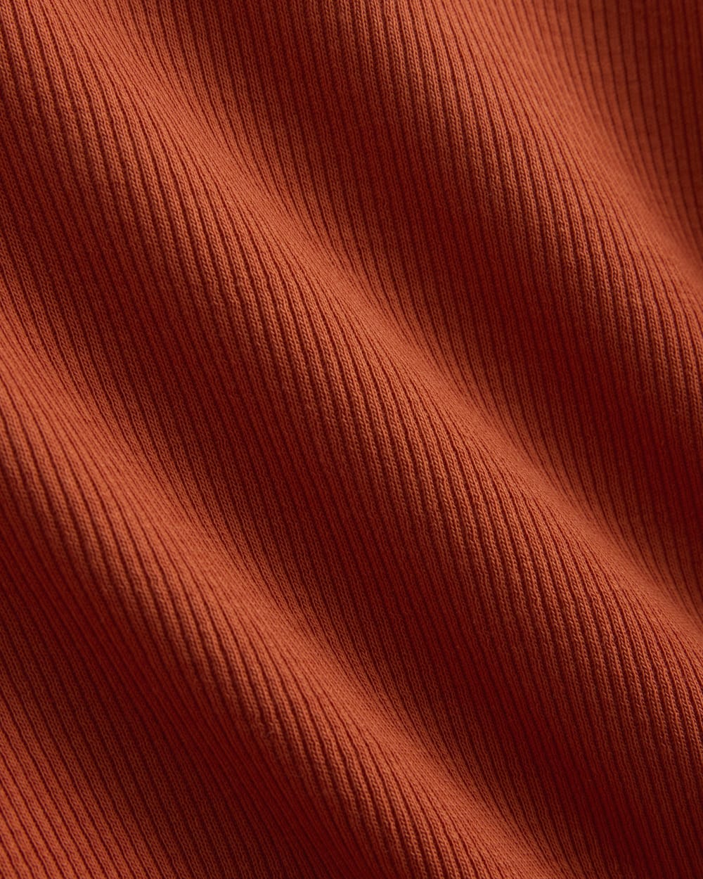 The Luxe Rib Turtleneck | Rust