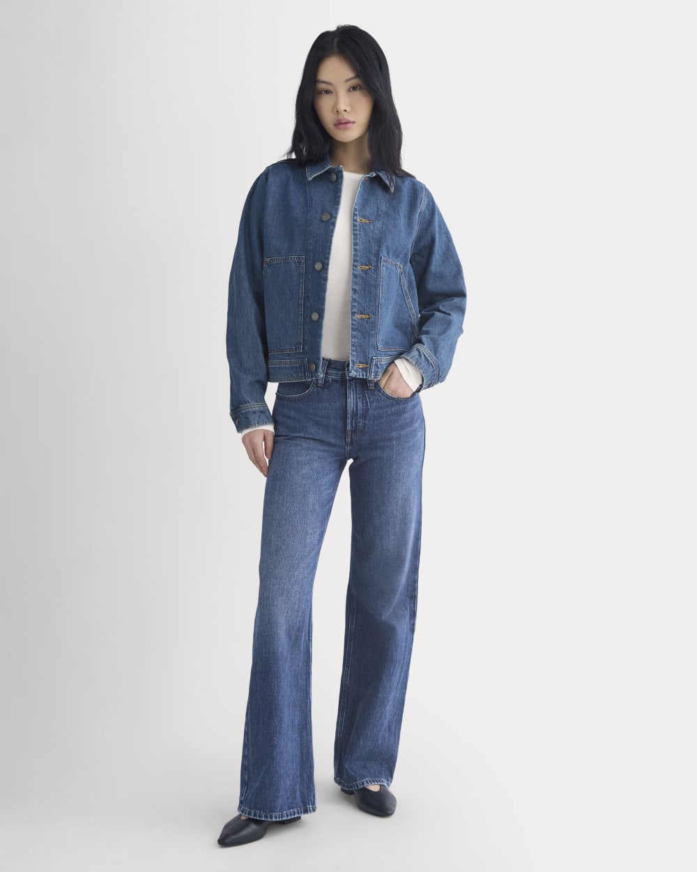 Denim Chore Jacket | Mid Indigo