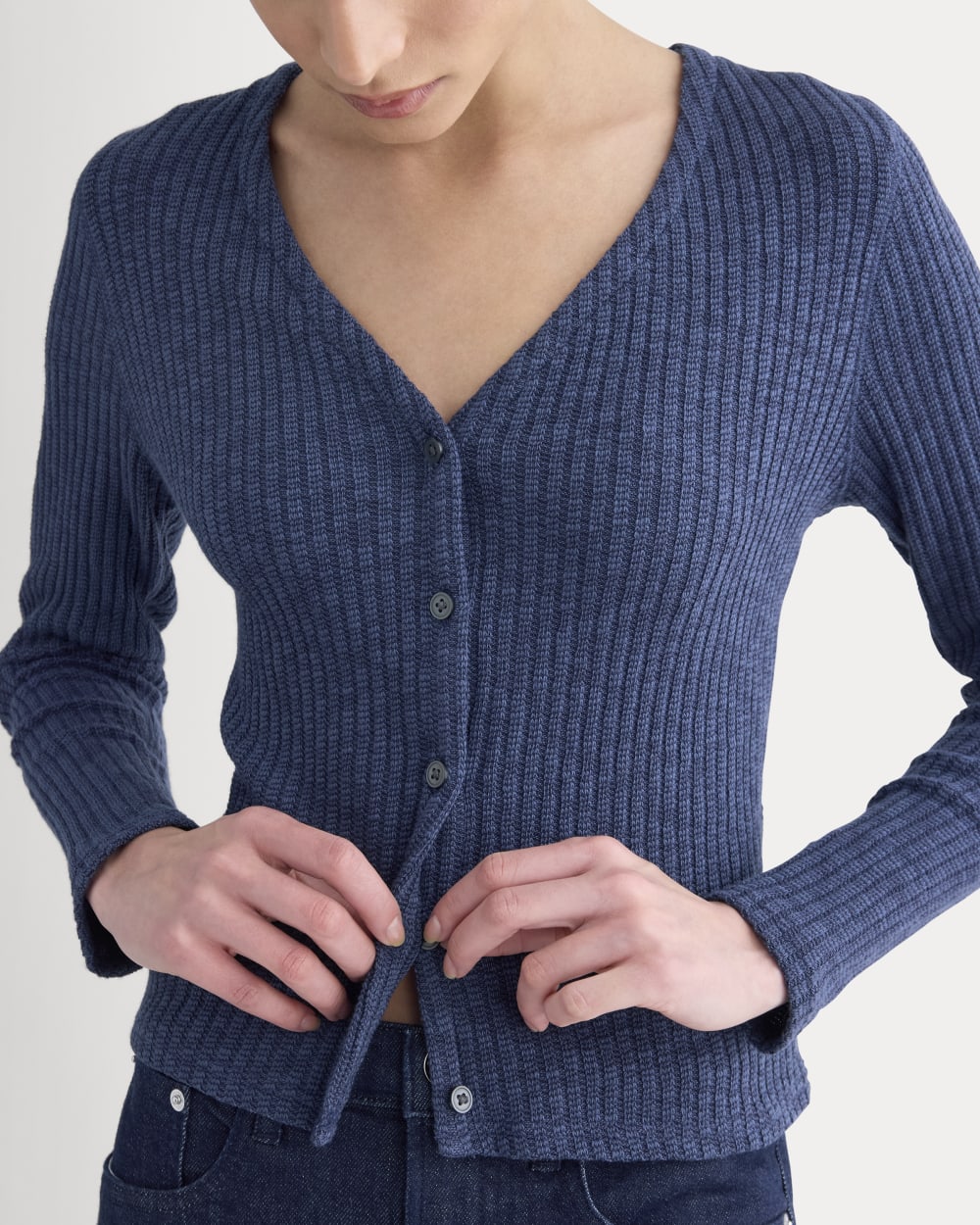 The Cozy Rib Cardigan | Mood Indigo
