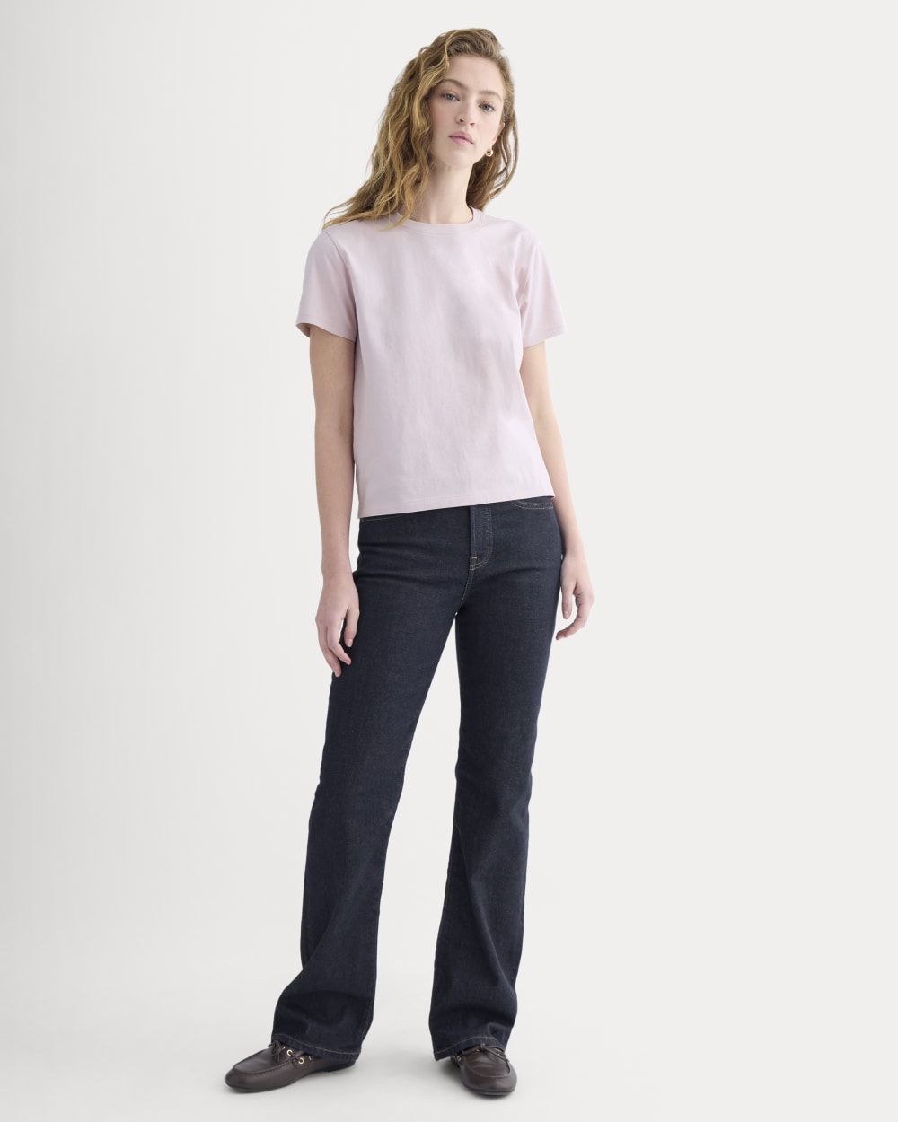 The Box-Cut Tee in Essential Cotton | Burnished Lilac | No Pocket