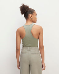 The Luxe Rib Racerback Tank | Sage Green