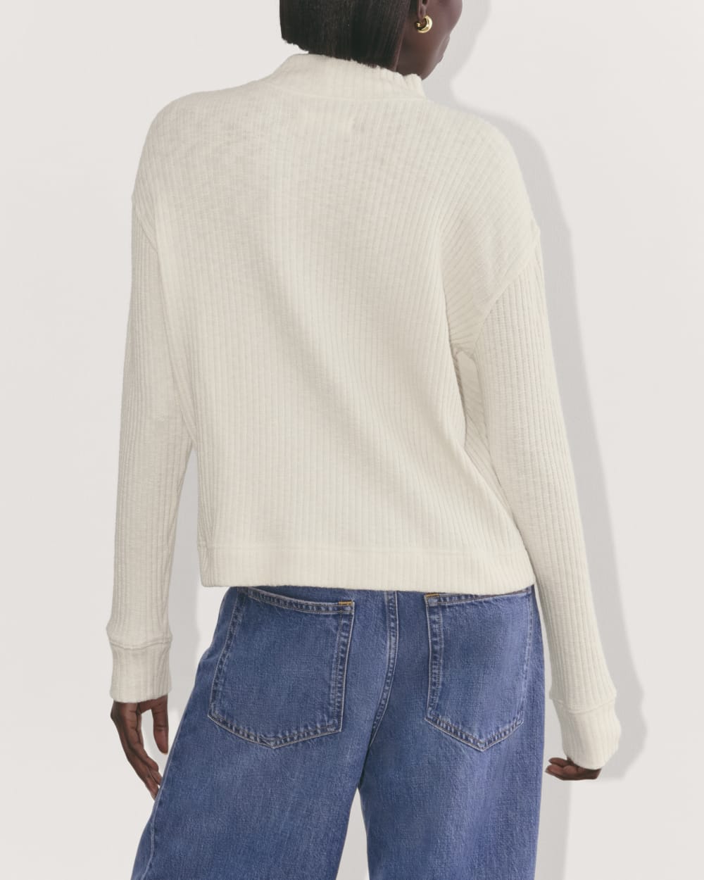 The Cozy Rib Funnel-Neck | Bone