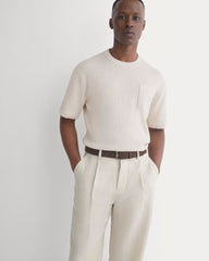 Soyeux Linen Pleated Trouser | Peyote