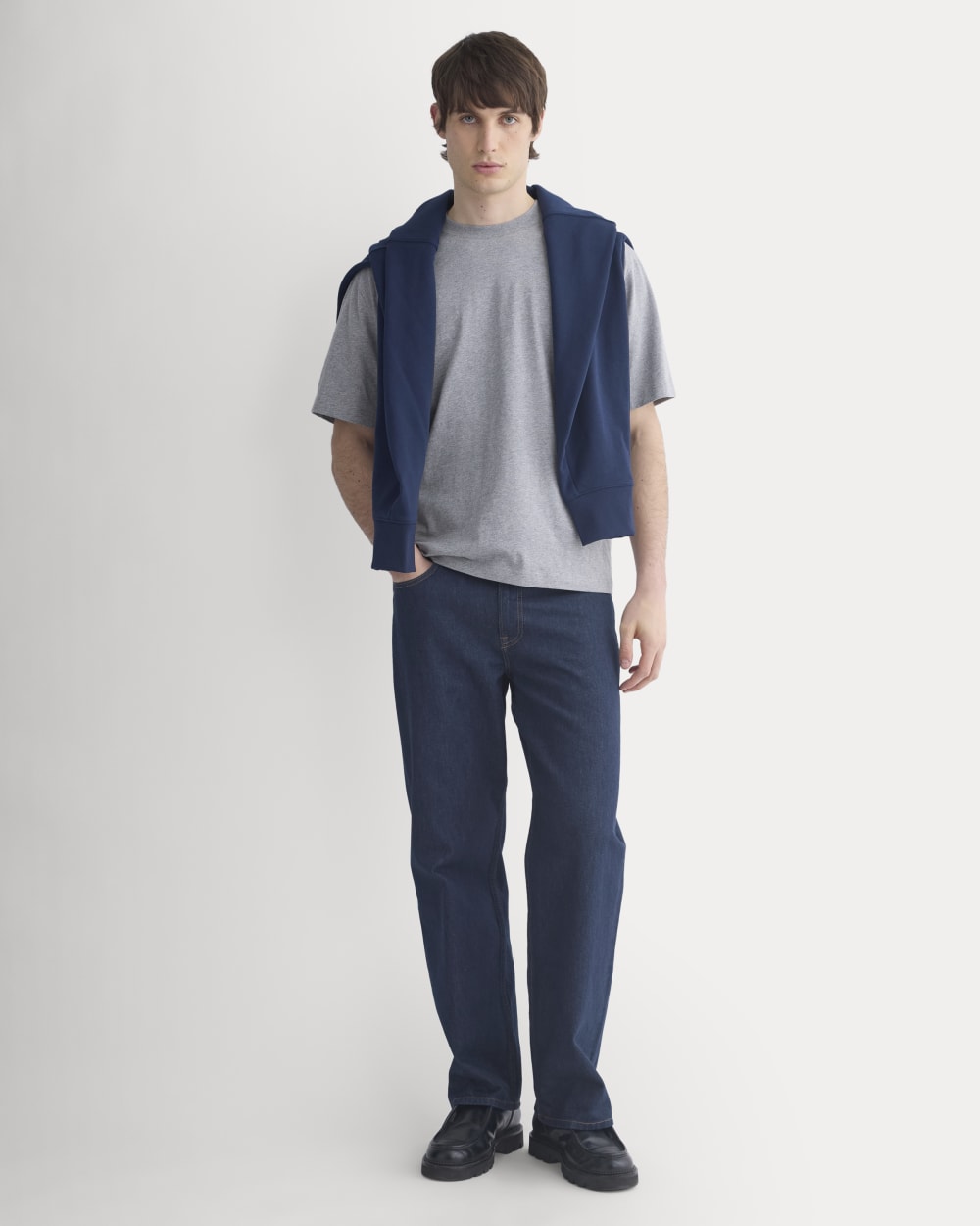 Archive Relaxed-Fit Cotton Crew | Vintage Heather Grey