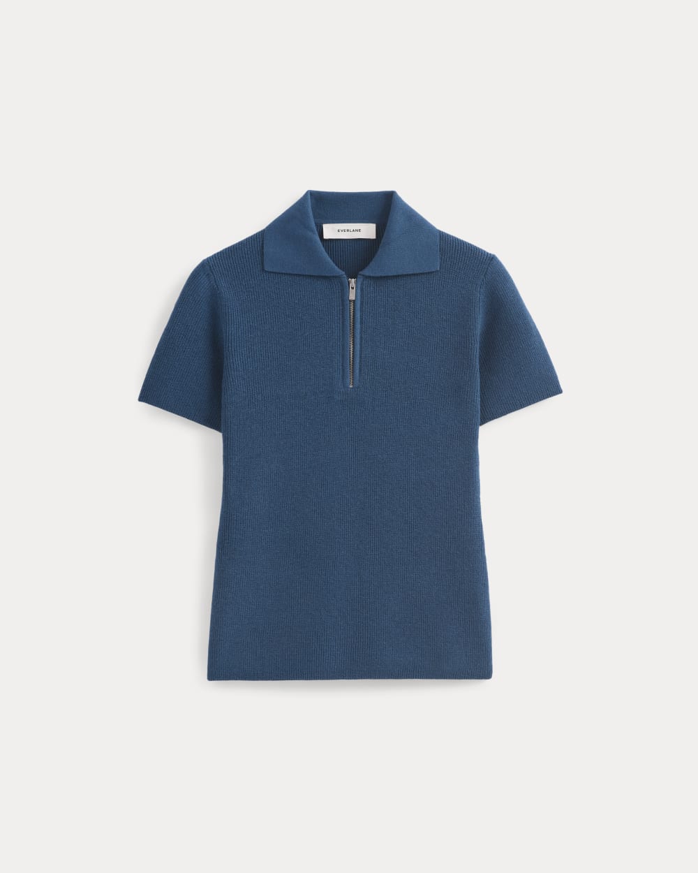 Knit Quarter-Zip Polo | Estate Blue