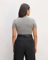 The Supima® Form Crew Neck Tee | Mid Heather Grey